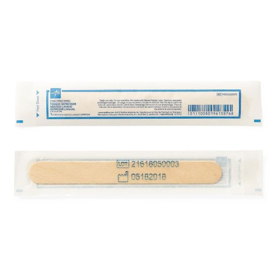Tongue Depressor Medline 6 Inch Length Wood