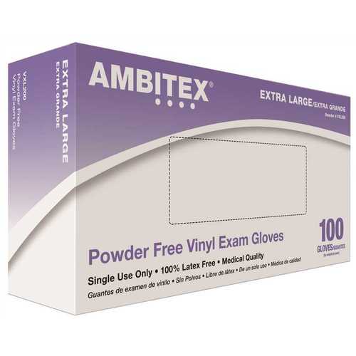 Ambitex Vinyl Powder-Free Exam Gloves